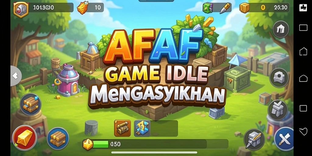 Screenshot utama AFAF menampilkan gameplay santai yang mengasyikkan.