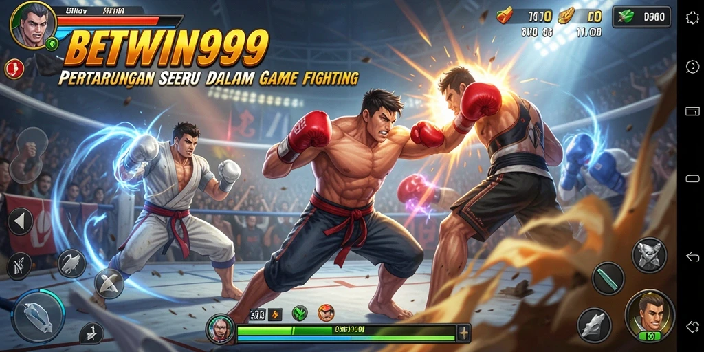 Tampilan aksi pertarungan intens di BETWIN999.