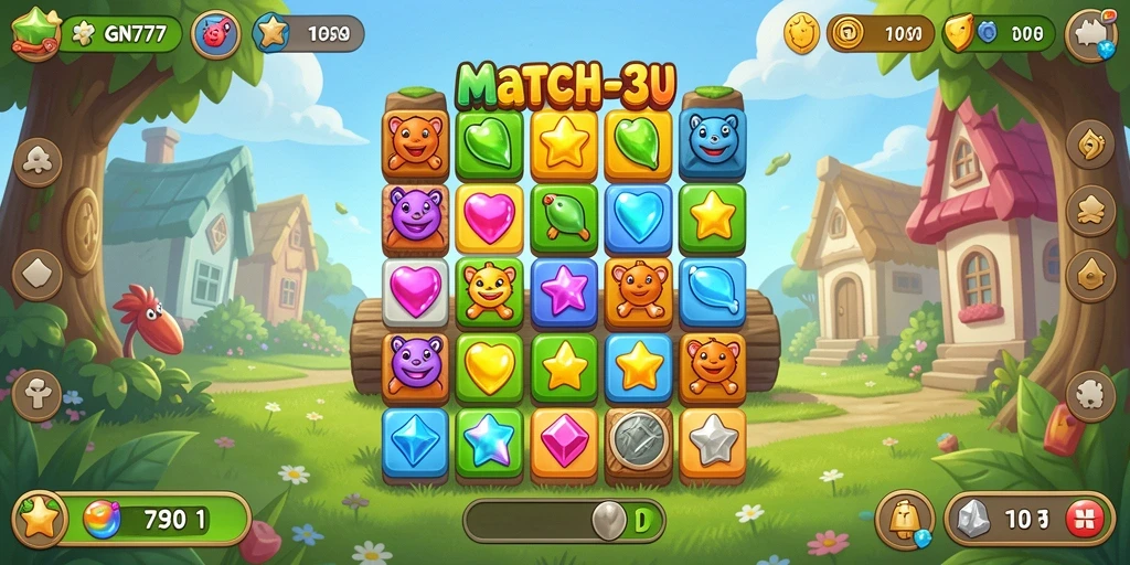 Tampilan gameplay GN777 yang menarik dan penuh warna.