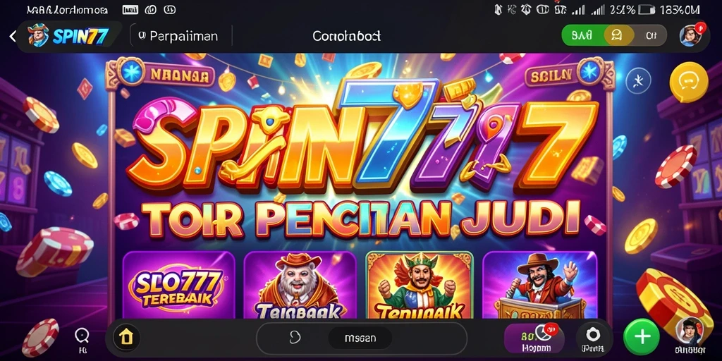 Tampilan gameplay slot SPIN777 yang menarik dan penuh warna.