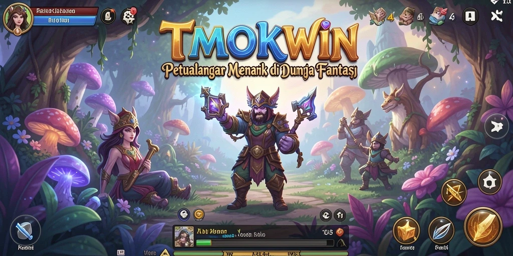 Screenshot gameplay TMOKWIN menampilkan aksi petualangan yang mendebarkan.